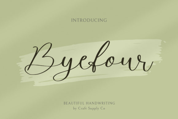Byefour Font Poster 1