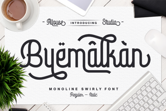 Byemalkan Font Poster 1