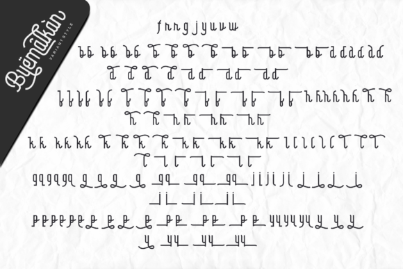 Byemalkan Font Poster 17