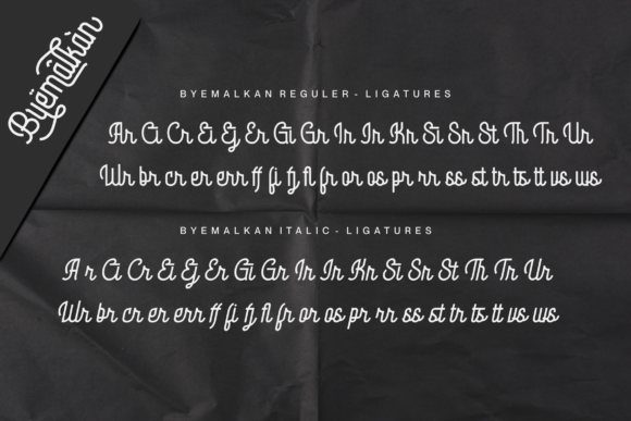 Byemalkan Font Poster 19