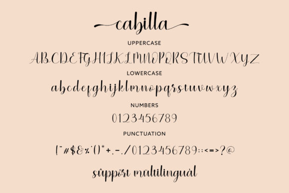Cabilla Font Poster 6