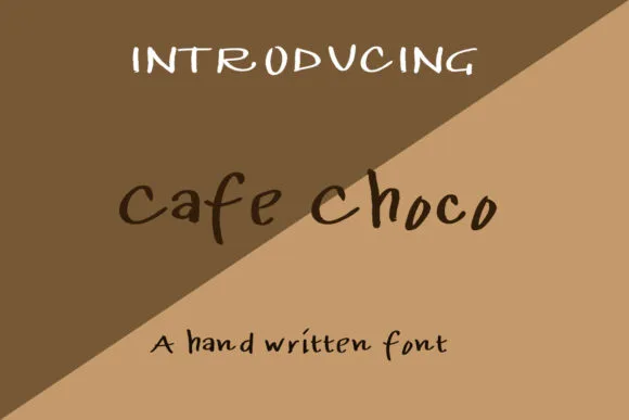 Cafe Choco Font Cafe Choco Font Poster 1