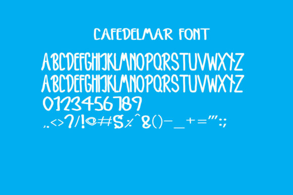 Cafe Del Mar Font Poster 4