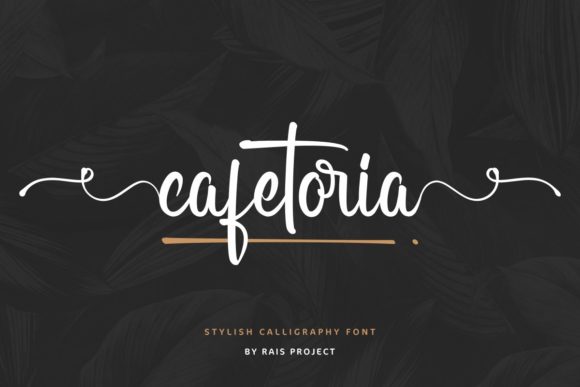 Cafetoria Font Poster 1
