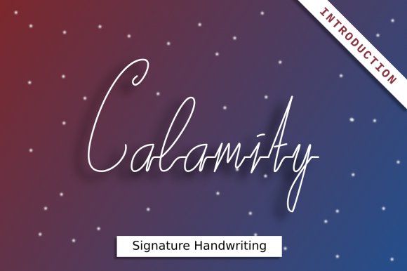 Calamity Font Poster 1