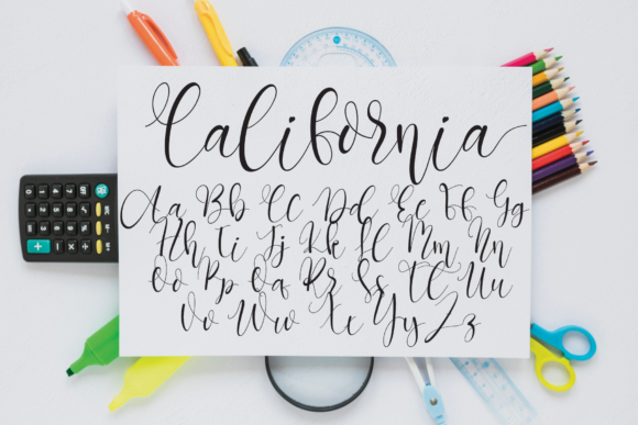 California Font Poster 5