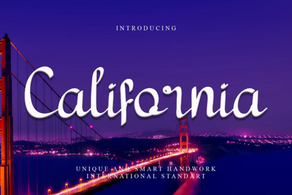 California Font Poster 1