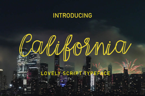 California Font Poster 1