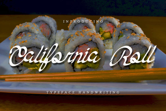 California Roll Font Poster 1
