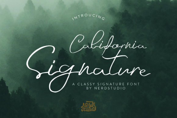 California Signature Font