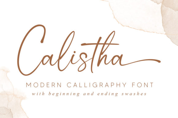 Calistha Font Poster 1