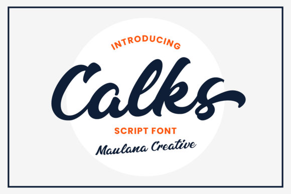 Calks Font Poster 1