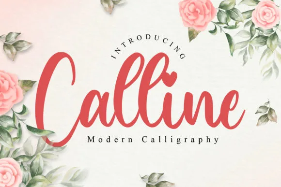 Calline Font Calline Font Poster 1