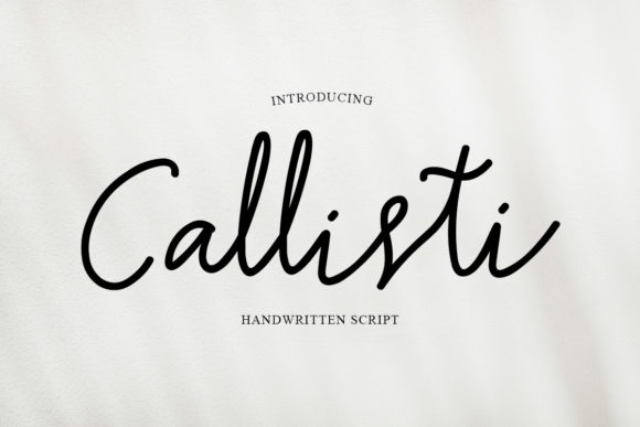 Callisti Font Poster 1