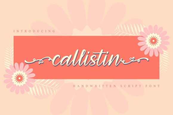 Callistin Font Poster 1