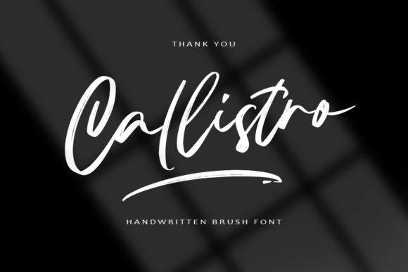 Callistro Font Poster 12