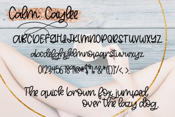 Calm Caylee Font Poster 2