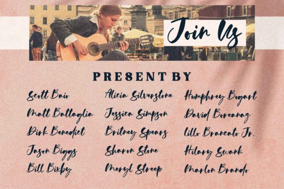 Calysta Rose Font Poster 13