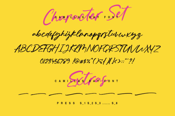 Camillas Bay Font Poster 19