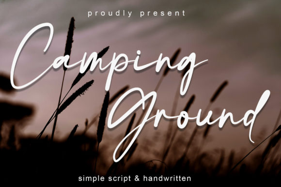 Camping Ground Font Poster 1