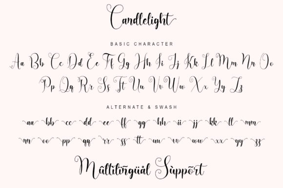 Candlelight Font Poster 8