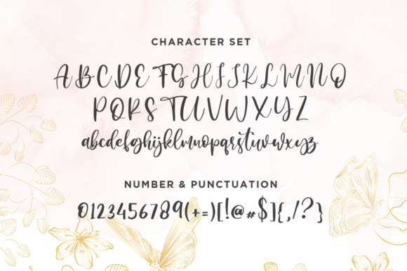 Candy Butterfly Font Poster 7