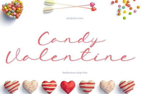 Candy Valentine Font Poster 1