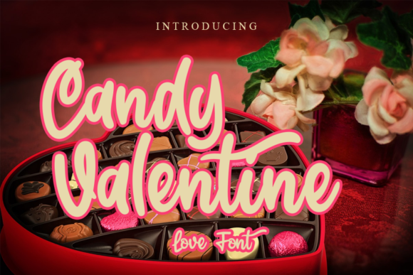 Candy Valentine Font Poster 1