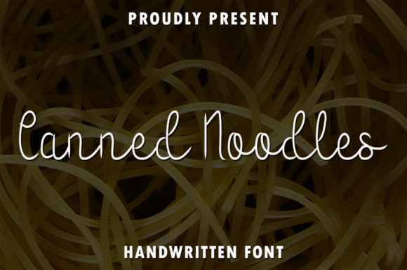 Canned Noodles Font Poster 1