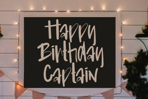 Captain Brown Font Poster 2