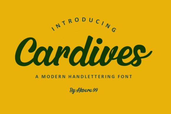 Cardives Font Poster 1