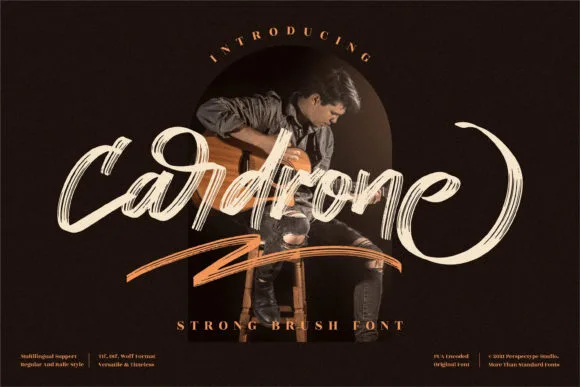Cardrone Font Cardrone Font Poster 1