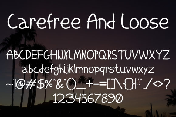Carefree and Loose Font Poster 5