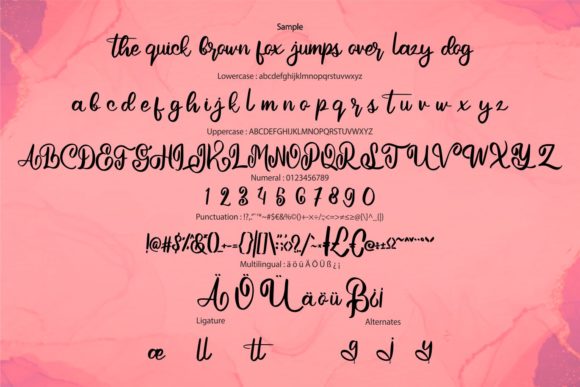 Carmila Font Poster 6