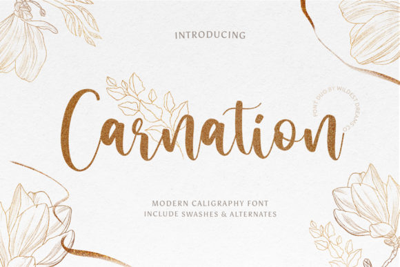 Carnation Font Poster 1