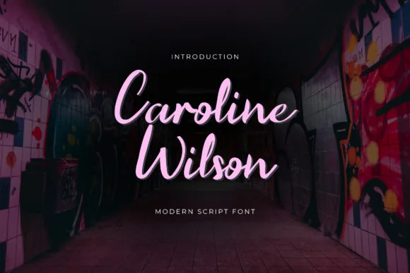 Caroline Wilson Font Poster 1