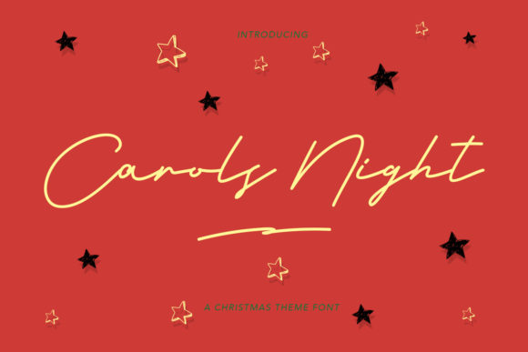 Carols Night Font Poster 1