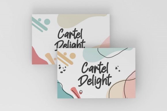 Cartel Delight Font Poster 2