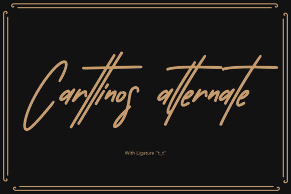 Carttinos Font Poster 3