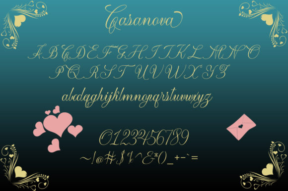 Casanova Font Poster 6