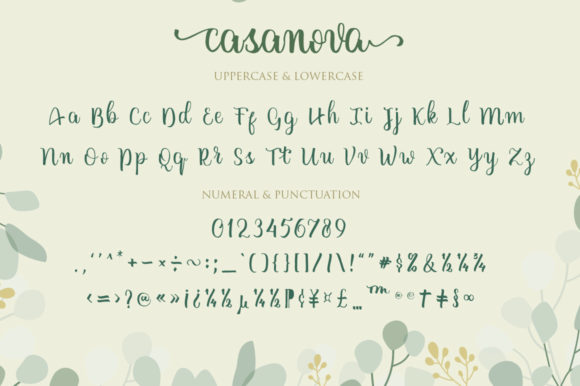 Casanova Font Poster 13