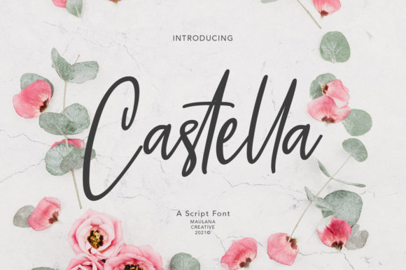 Castella Script Font Poster 1