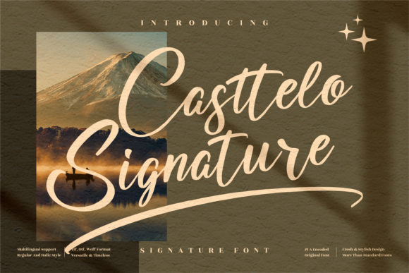 Casttelo Signature Font Poster 1