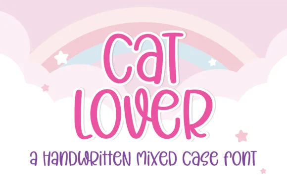 Cat Lover Font Cat Lover Font Poster 1