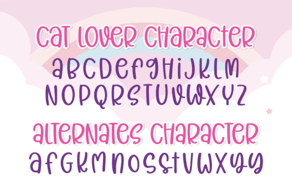 Cat Lover Font Poster 2