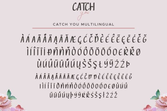 Catch You Font Poster 8