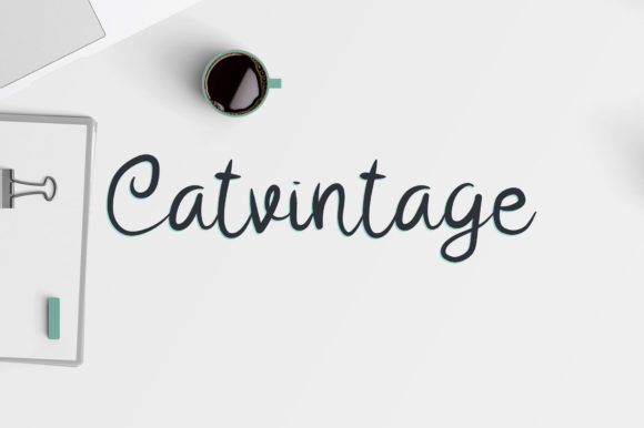 Catvintage Font Poster 1