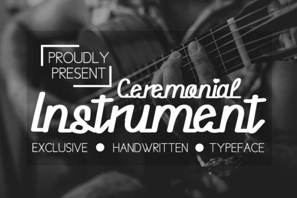 Ceremonial Instrument Font Poster 1