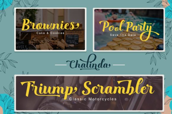 Chalinda Font Poster 3