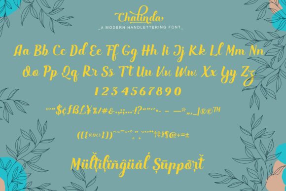 Chalinda Font Poster 9